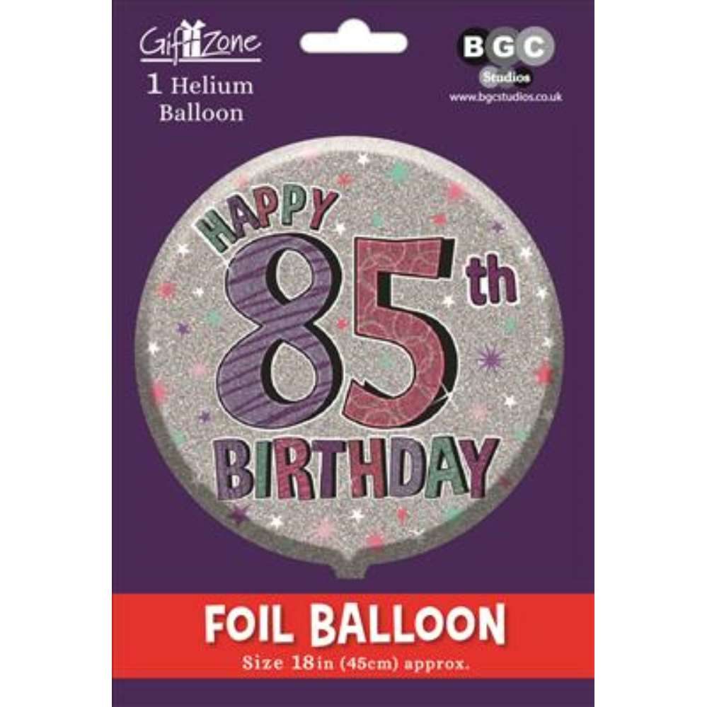 18" Foil Balloon Birthday Age 85 Female
