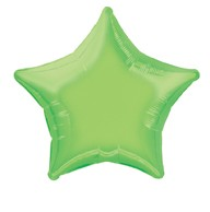 Unique Foil Balloon Lime Green Star 20