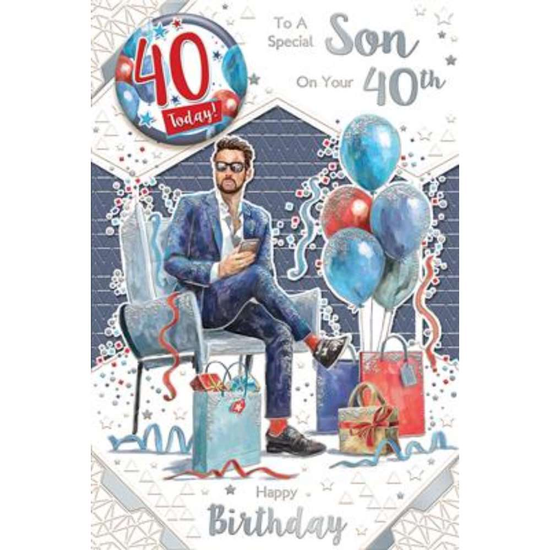 Xpress Yourself C75 Birthday Age 40 Son 6pk
