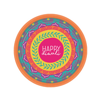 Amscan 8 Pack Plates Diwali 18cm