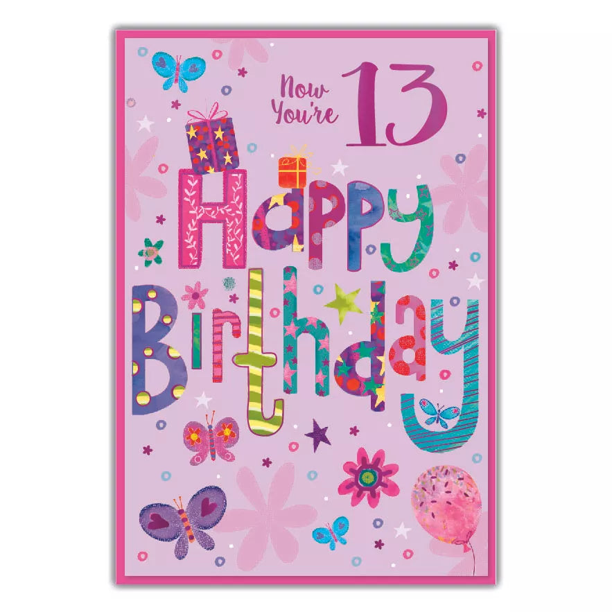 Simon Elvin C50 Birthday Age 13 6pk