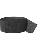 Unique Party Black 81ft Crepe Streamer