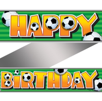 Unique Banner Happy Birthday Football 12ft