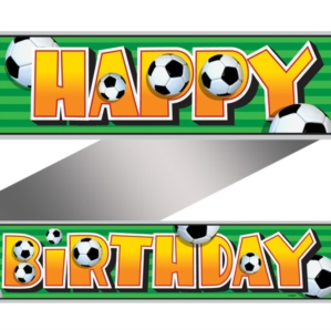 Unique Banner Happy Birthday Football 12ft