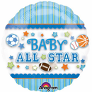 Anagram Foil Balloon Baby Boy All Star 26"