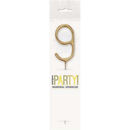 Unique Party Candle Sparkler Number 9 Gold 7
