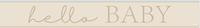 Unique Banner Hello Baby Neutral 9ft