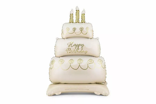 PartyDeco Standing Cake 39" Air Fill Foil Balloon