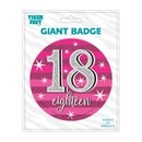 Big Badges Age 18 Female 6pk