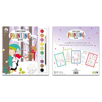 Activity Colouring Book & Paint Set Christmas