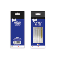 Tallon 6 Pack Gel Pens Gold & Silver