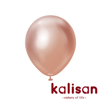 Kalisan Mirror Rose Gold 12" Latex Balloons 50pk