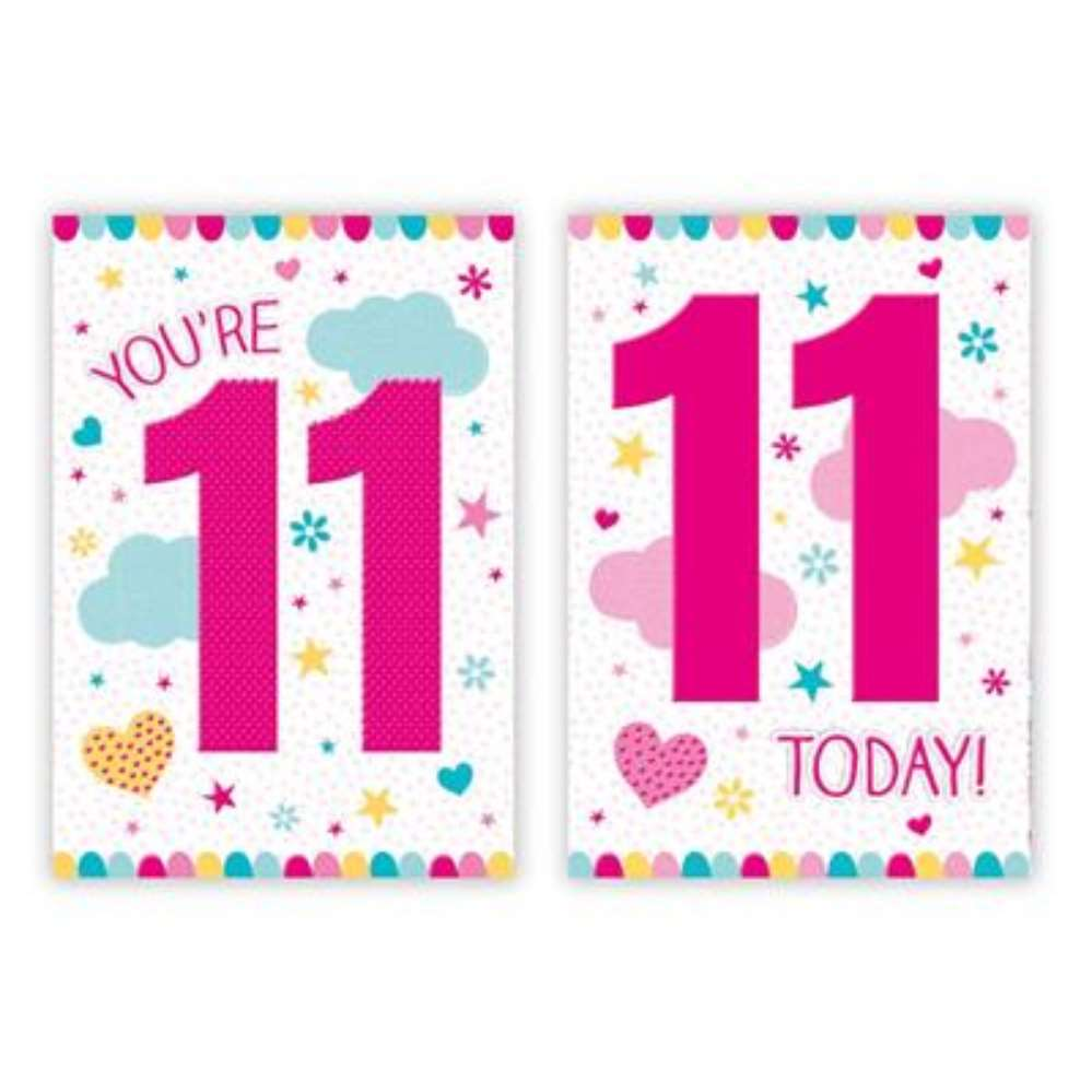 Poppyhill C50 Birthday Age 11 12pk