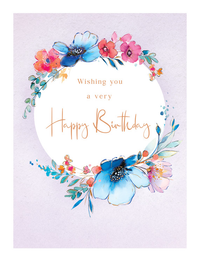 Regal 6 Pack Cards 8x6 Birthday Open