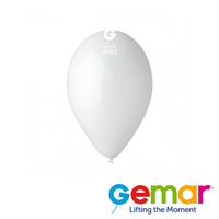 Gemar Standard White 13" Latex Balloons 50pk