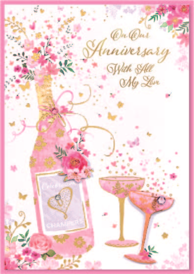 Isabel's Garden 6 Pack Cards C50 Our Anniversary