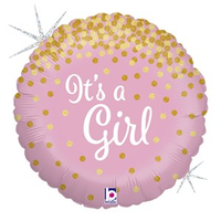 Grabo It's A Girl Confetti 18" Foil Balloon