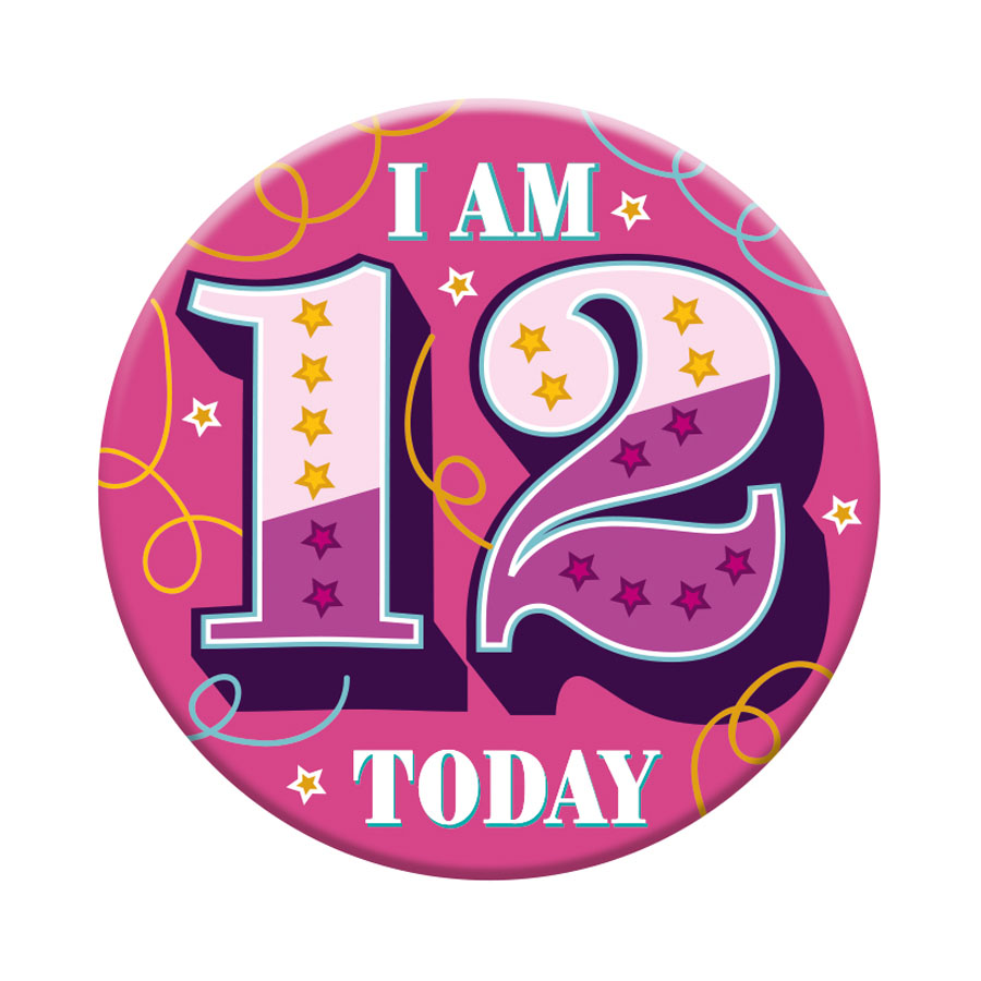 Small Badges Age 12 Female 6pk