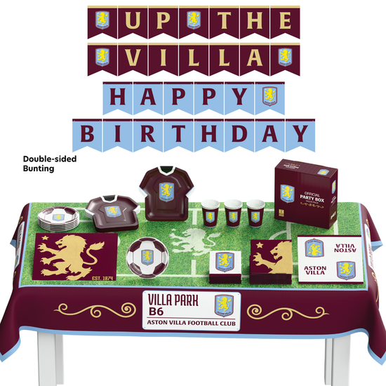Officially Licensed 44pc Party Kit Aston Villa FC