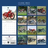 Gifted Stationery Calendar Classic Bikes 2027