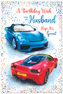 Simon Elvin 6 Pack Cards C75 Birthday Husband