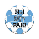 No.1 City Fan Football Jumbo Badge 15cm