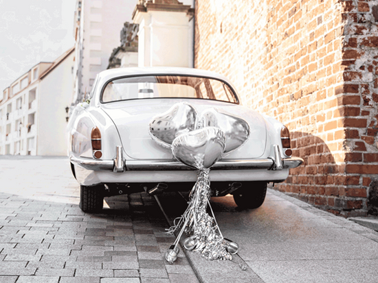 PartyDeco Wedding Car Decoration Kit 9pk