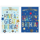 Poppyhill 12 Pack Cards C50 Birthday Brother