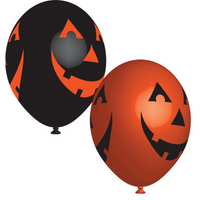 Amscan Pumpkin 11" Latex Balloons 6pk