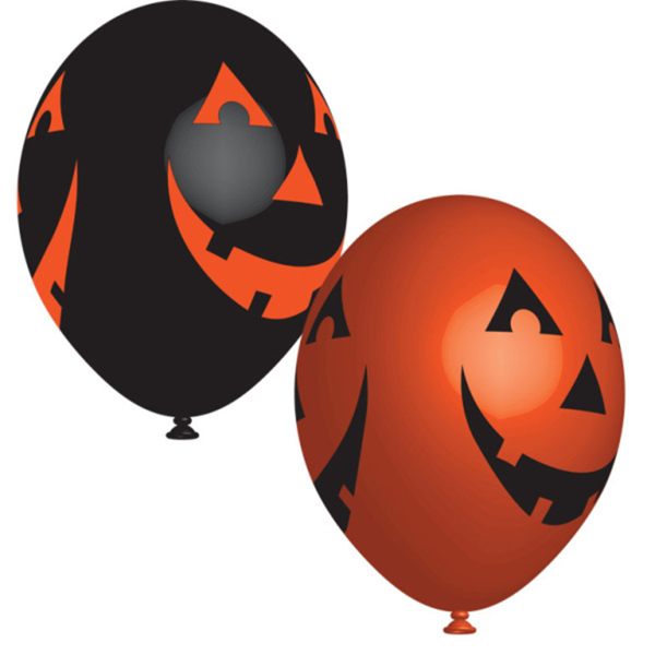 Amscan Pumpkin 11" Latex Balloons 6pk
