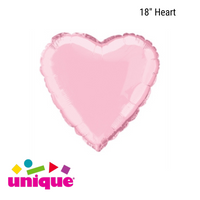 Unique Foil Balloon Pastel Pink Heart 18