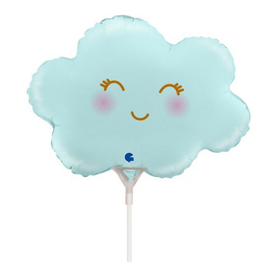 Satin Pastel Blue Cloud 14" Mini Foil Balloon