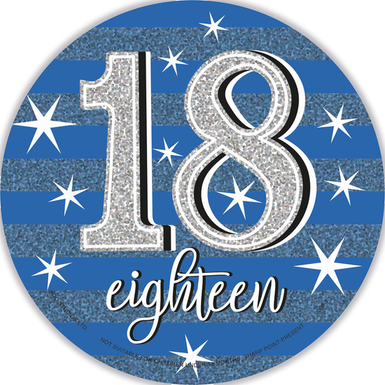 Big Badges Age 18 Male 6pk