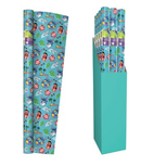 IG Design Group 20-pack rollwrap Stitch 2M, colorful paper rollwrap with stitched edges, ideal for gift wrapping and crafts.
