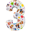 Grabo Foil Balloon Paw Patrol 26" Number 3