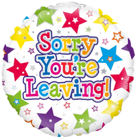 Sorry You're Leaving 18" Round Foil Balloon
