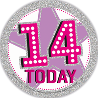 Big Badges Age 14 Female 6pk
