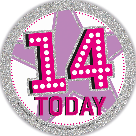 Big Badges Age 14 Female 6pk