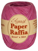 Oaktree Ribbon Burgundy Raffia 30m