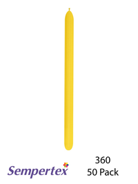 Sempertex Fashion Yellow 360 Modelling Latex 50pk