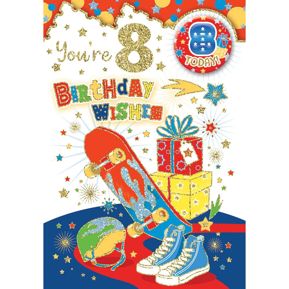 Xpress Yourself C50 Birthday Age 8 6pk