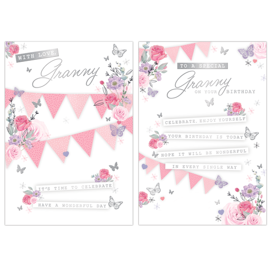Poppyhill 12 Pack Cards C50 Birthday Granny