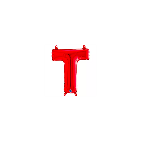 Grabo Foil Balloon Red 14" Letter T