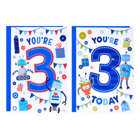 Poppyhill C50 Birthday Age 3 12pk