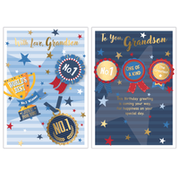 Poppyhill 12 Pack Cards C50 Birthday Grandson