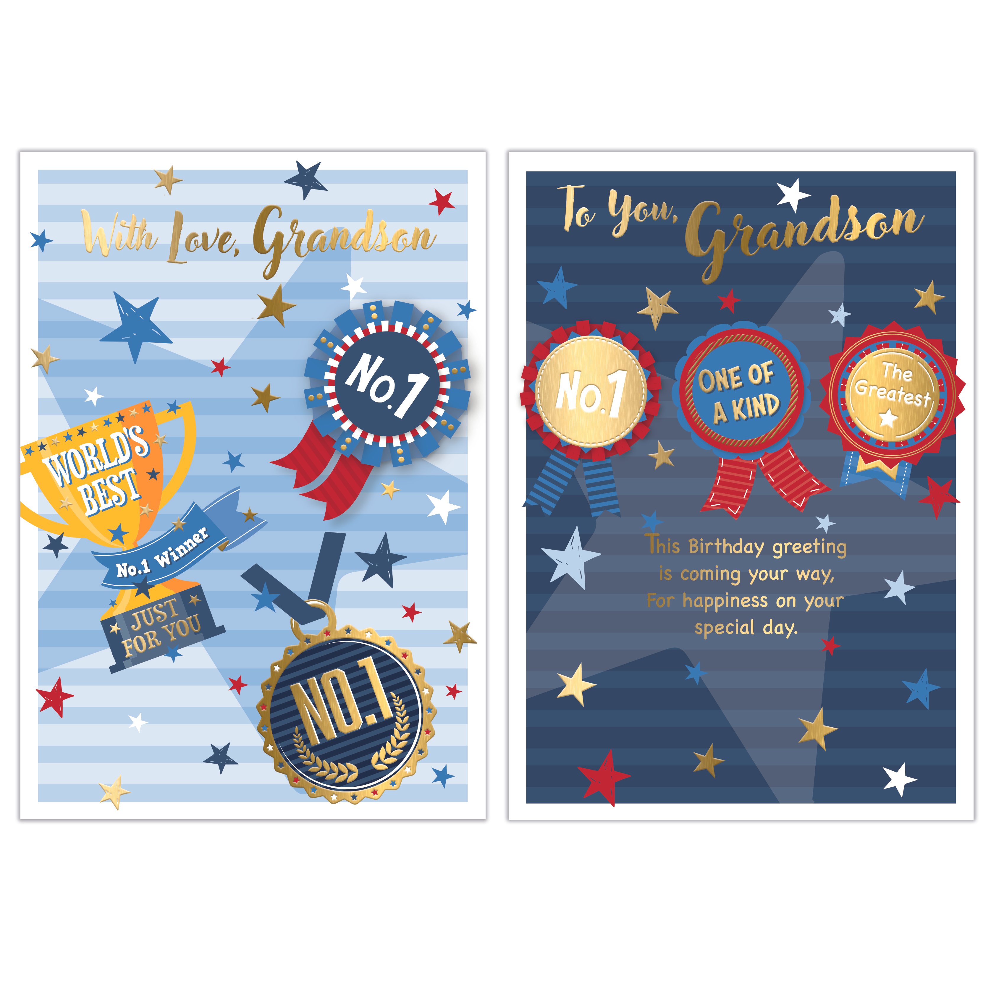Poppyhill 12 Pack Cards C50 Birthday Grandson