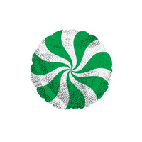 Green Prism 9" Candy Swirl Mini Foil Balloon