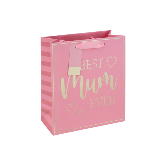 Eurowrap 12 Pack Gift Bag Best Mum Ever Medium
