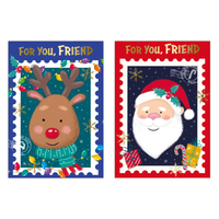 Poppyhill 12 Pack Cards C50 Christmas Friend