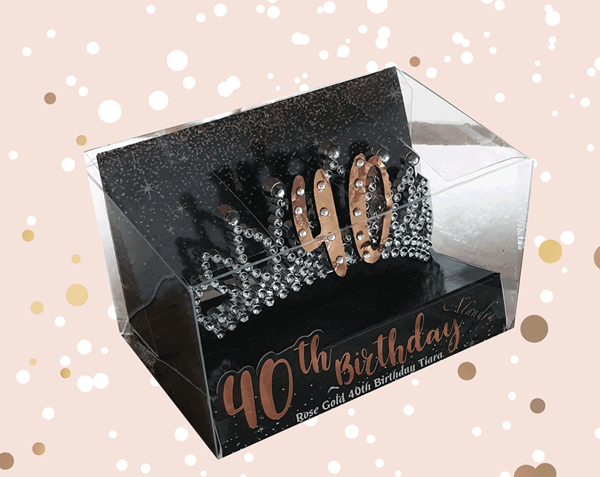 Alandra Tiara 40th Birthday Rose Gold
